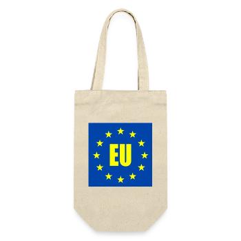 Eu - europa - Geschenkbeutel für Flaschen - Natur - Vorne