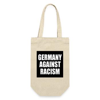 Germany against racism - Geschenkbeutel für Flaschen - Natur - Vorne