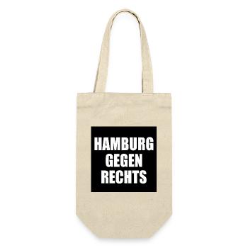 hamburg gegen rechts - Geschenkbeutel für Flaschen - Natur - Vorne