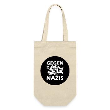 Gegen nazis - Geschenkbeutel für Flaschen - Natur - Vorne