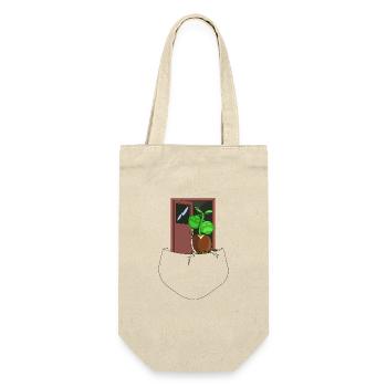 SEMIS EN POCHE - Sac à bouteille - nature - Devant