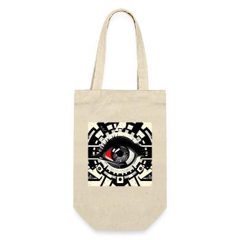 Machine Eye in the Geometry Kaleidoscope - Gift Bag for Bottles - nature - Front