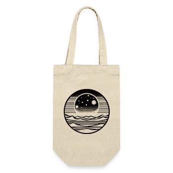 Simple Lune à l’horizon – Pour les amateurs de nuit - Sac à bouteille - nature - Devant