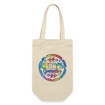 Tie Dye School Board Schulberater - Geschenkbeutel für Flaschen - Natur - Vorne