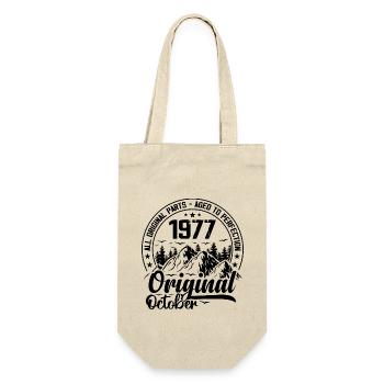 1977 octobre Original 47 Ans cadeau Anniversaire - Sac à bouteille - nature - Devant
