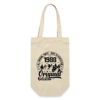 1988 October Original: 36 Years Anniversary Gift - Gift Bag for Bottles - nature - Front