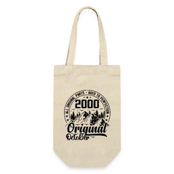 2000 October Original: 24 Years Birthday Gift - Gift Bag for Bottles - nature - Front