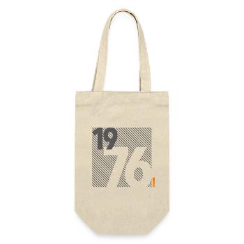 Made in 1976 Retro Modernist Design Birthday Gift - Gift Bag for Bottles - nature - Front