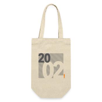 Made in 2002 Retro Modernist Design Birthday Gift - Gift Bag for Bottles - nature - Front