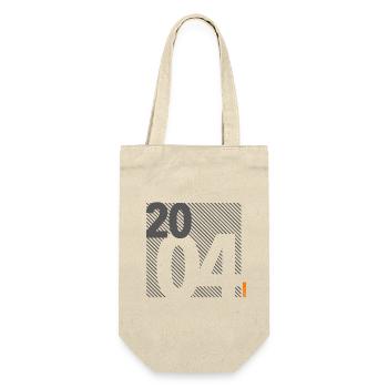 Made in 2004 Retro Modernist Design Birthday Gift - Gift Bag for Bottles - nature - Front