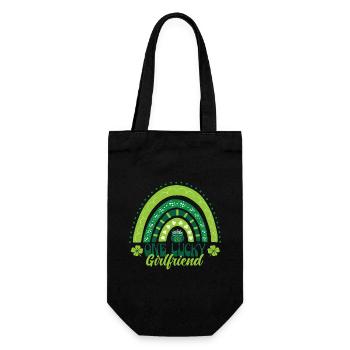 Eine glückliche Freundin Saint Patrick - Geschenkbeutel für Flaschen - Schwarz - Vorne
