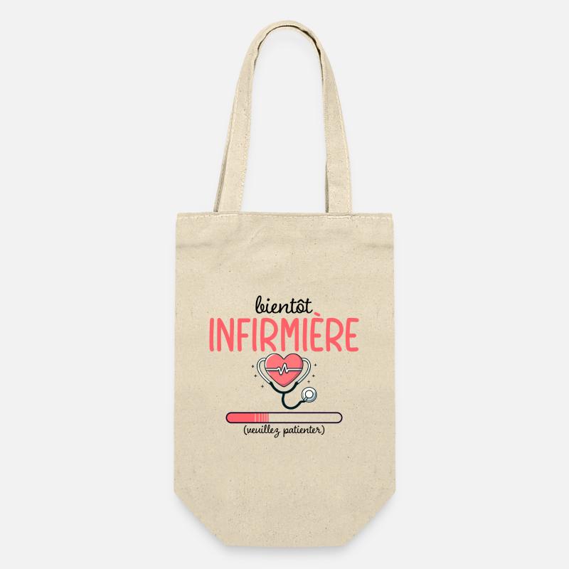 Métier Infirmière En Cours Bientôt Infirmière - Sac à bouteille - nature