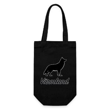 Värmland Wolf Suède Région Län Silhouette - Sac à bouteille - noir - Devant