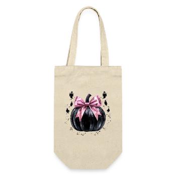 Retro Halloween Disco Pumpkin - Gift Bag for Bottles - nature - Front