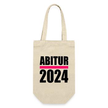 Abitur 2024 - Geschenkbeutel für Flaschen - Natur - Vorne