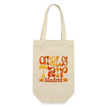 Girl Group Reisen Madrid - Geschenkbeutel für Flaschen - Natur - Vorne