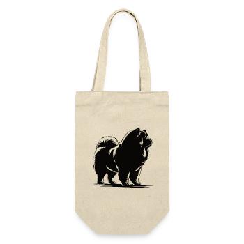 Chow Chow – Cœur de lion dans un design moelleux - Sac à bouteille - nature - Devant