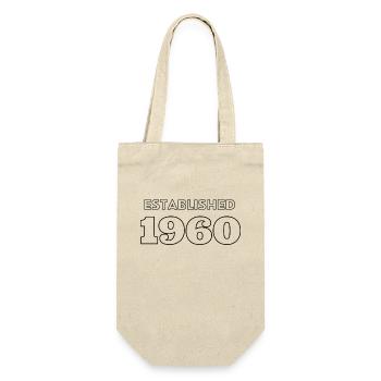 Established 1960 - Geschenkbeutel für Flaschen - Natur - Vorne