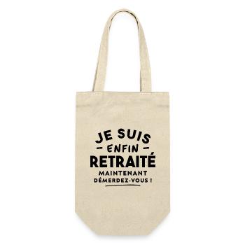 Je suis enfin retraité maintenant, Futur retraité - Sac à bouteille - nature - Devant