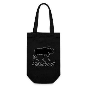 Norrland Elch Sverige Nordschweden Schweden - Geschenkbeutel für Flaschen - Schwarz - Vorne