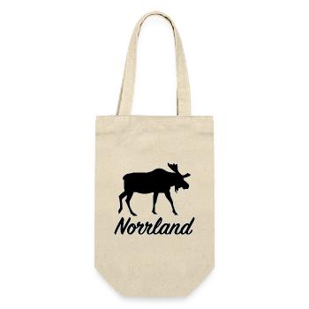Norrland Elch Sverige Nordschweden Schweden - Geschenkbeutel für Flaschen - Natur - Vorne