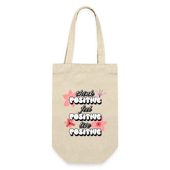 Penser positif Se sentir positif Vivre des femmes positives - Sac à bouteille - nature - Devant