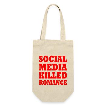 social media killed romance - Gift Bag for Bottles - nature - Front