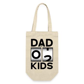 DAD OF 2 KIDS DAD SECOND CHILD - Gift Bag for Bottles - nature - Front