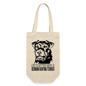 German Hunting Terrier life is better Wilsigns - Gift Bag for Bottles - nature - Front