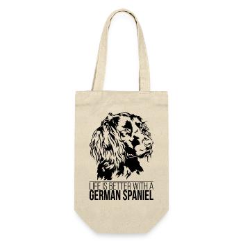 La vie de l’épagneul allemand est meilleure Dog Dog Wilsigns - Sac à bouteille - nature - Devant