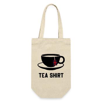 Tea Shirt – Calm Teacup Pun - Gift Bag for Bottles - nature - Front