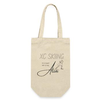 XC Skiing - The ultimate way to feel Alive - Gift Bag for Bottles - nature - Front