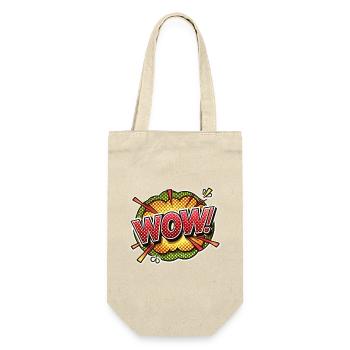 Pop Art Explosion Wow Design - Gift Bag for Bottles - nature - Front