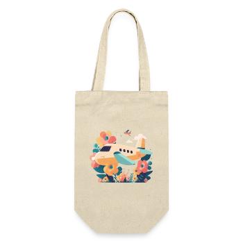 Good Mood Flyer 2 - Gift Bag for Bottles - nature - Front