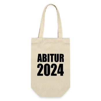 Abitur 2024 - Geschenkbeutel für Flaschen - Natur - Vorne