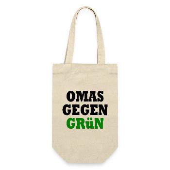 Omas gegen grün - Geschenkbeutel für Flaschen - Natur - Vorne
