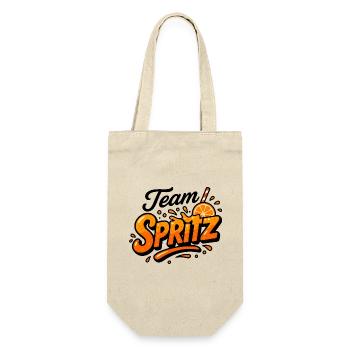 Team Spritz - Geschenkbeutel für Flaschen - Natur - Vorne
