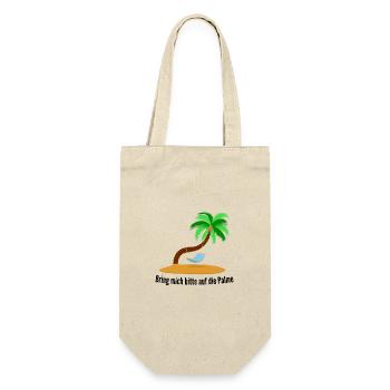 S’il te plaît, emmene-moi au palmier, île déserte - Sac à bouteille - nature - Devant