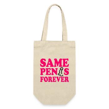 Same penis forever - Gift Bag for Bottles - nature - Front
