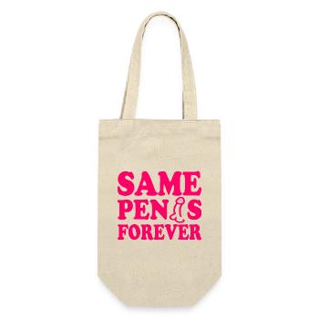 Same penis forever - Gift Bag for Bottles - nature - Front