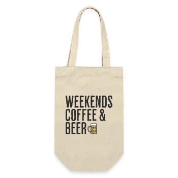 Coffee & Beer Weekends Comedy Weekend - Gift Bag for Bottles - nature - Front