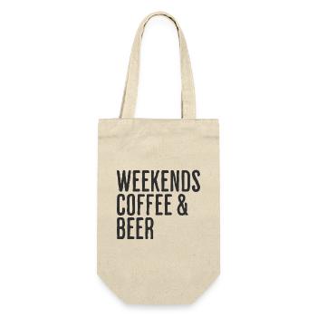 Coffee & Beer Weekends Comedy Weekend - Gift Bag for Bottles - nature - Front