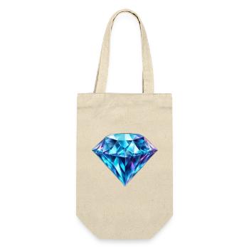 Diamant - Geschenkbeutel für Flaschen - Natur - Vorne