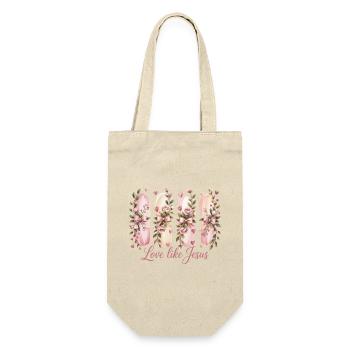 Amour Fleur Aimer Comme Jésus Mariage - Sac à bouteille - nature - Devant