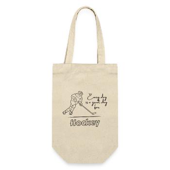 Every day is a great day for hockey - Gift Bag for Bottles - nature - Front