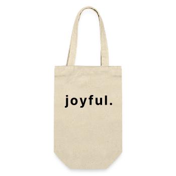 joyful. - Geschenkbeutel für Flaschen - Natur - Vorne