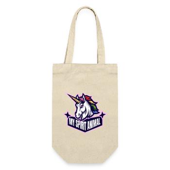 La licorne est mon animal spirituel - Sac à bouteille - nature - Devant