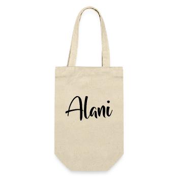 First name Alani - Gift Bag for Bottles - nature - Front