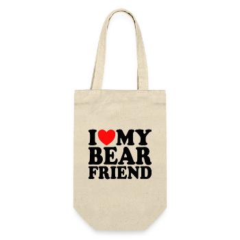 J'Aime Mon Petit Ami Ours - Sac à bouteille - nature - Devant