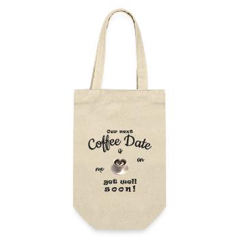 Get well soon! Voucher coffee - Gift Bag for Bottles - nature - Front